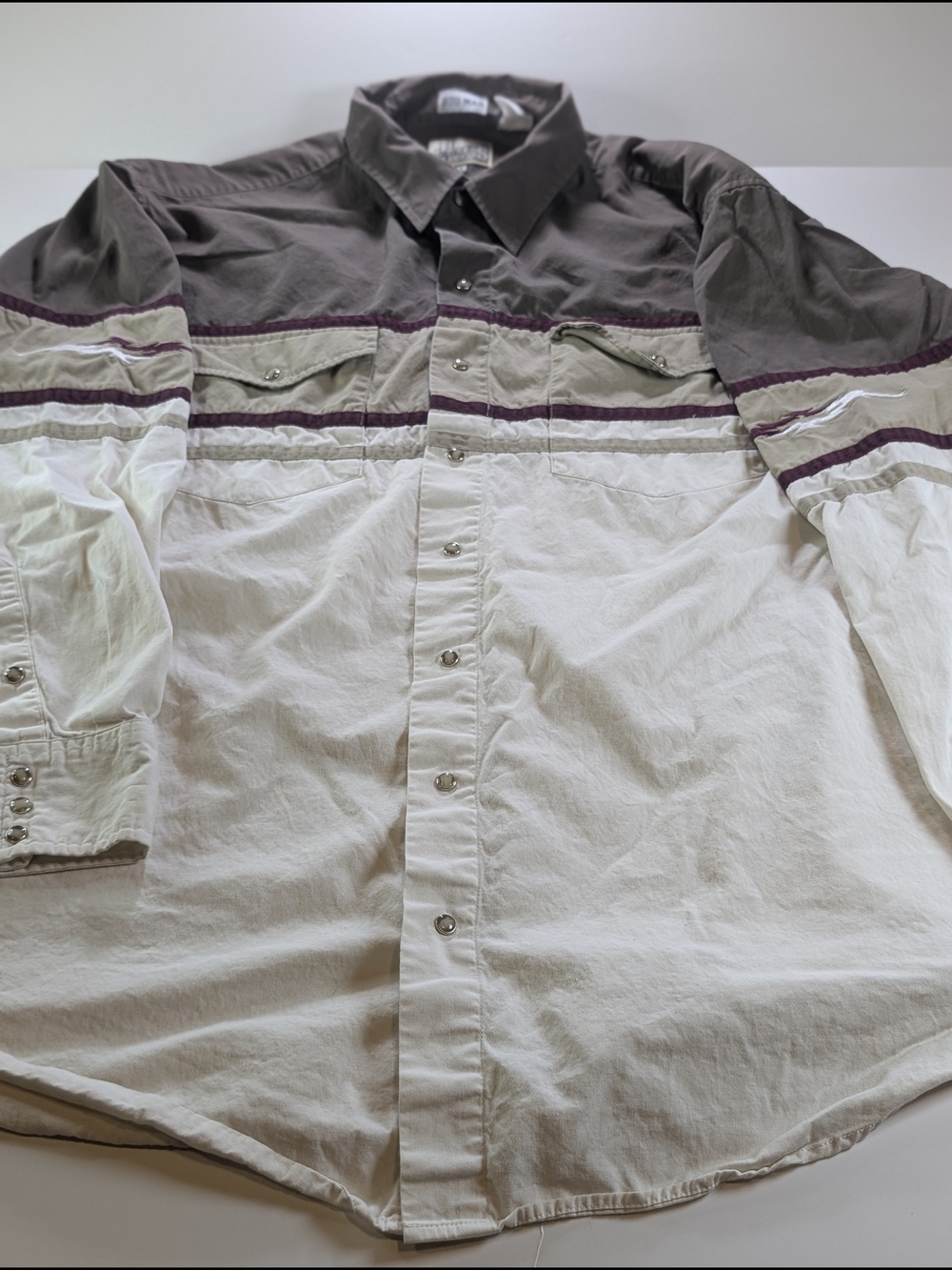 Vintage Express Rider Western Pearl Snap Shirt Men's 2X